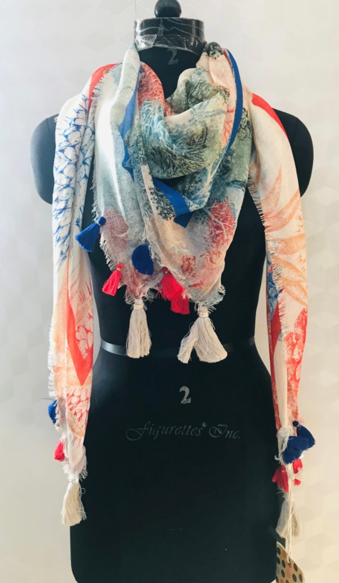 DIGITAL PRINTING SCARVES FLORAL PRINT