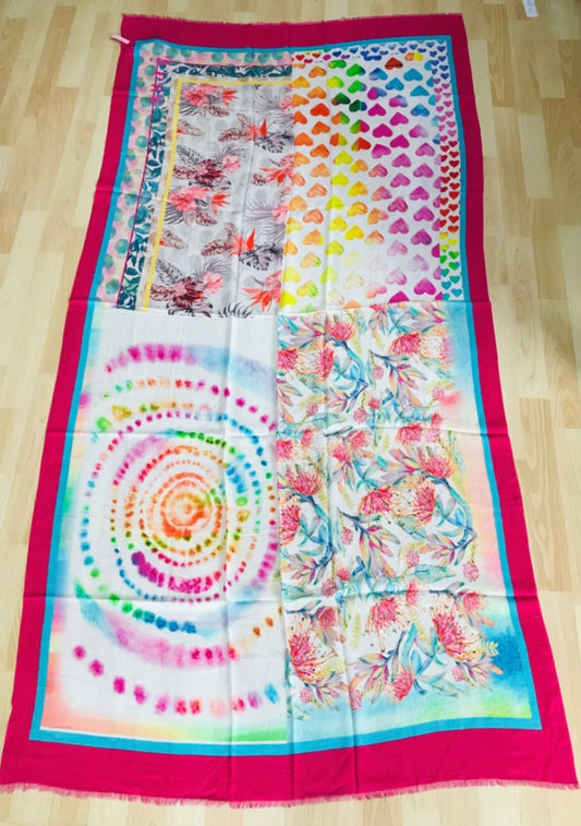 DIGITAL PRINTING SCARVES MULTICOLOR