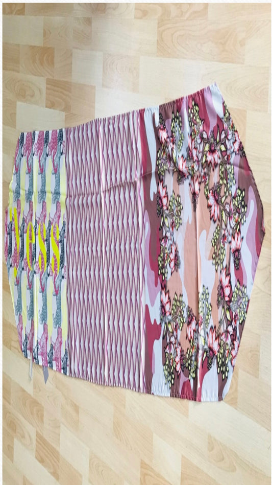 DIGITAL PRINTING SCARVES GEOMETRIC PRINT