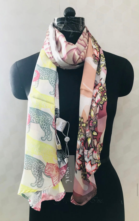 DIGITAL PRINTING SCARVES TIGER PRINT