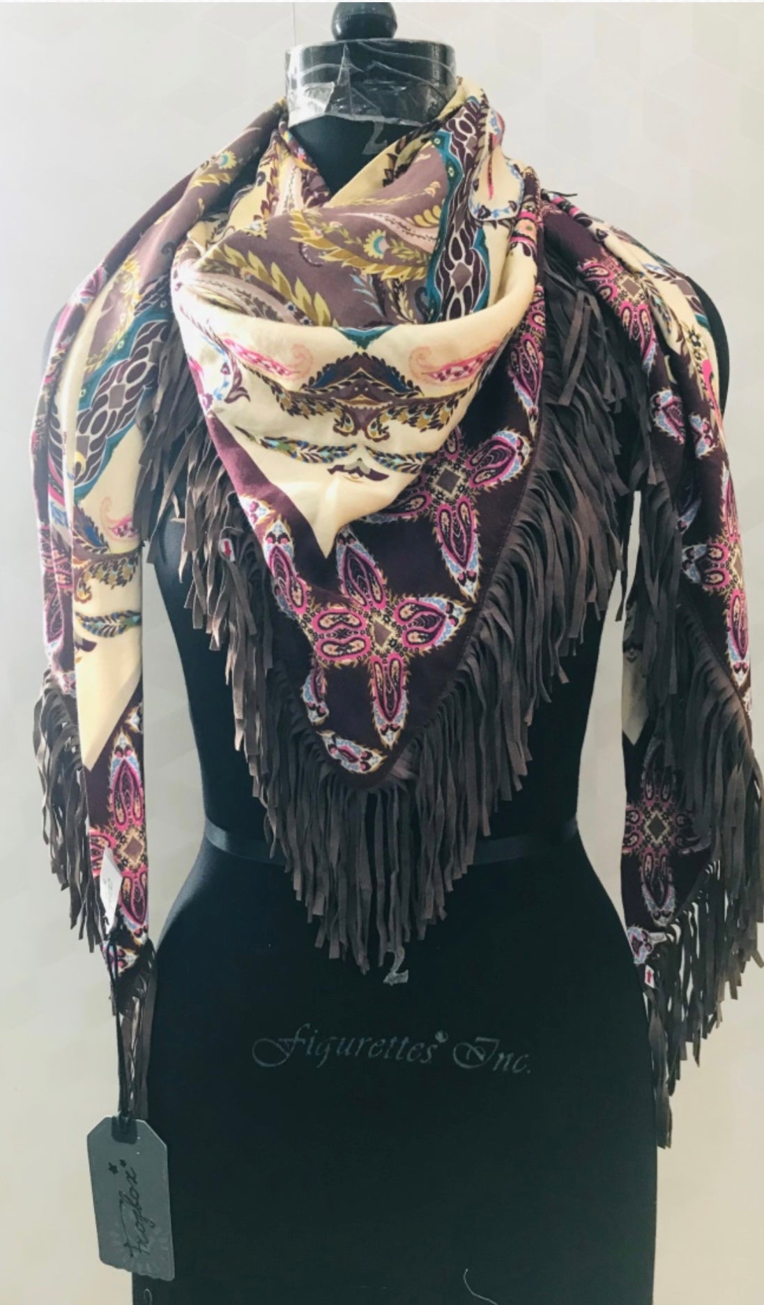 DIGITAL PRINTING SCARVES PAISLEY PRINT