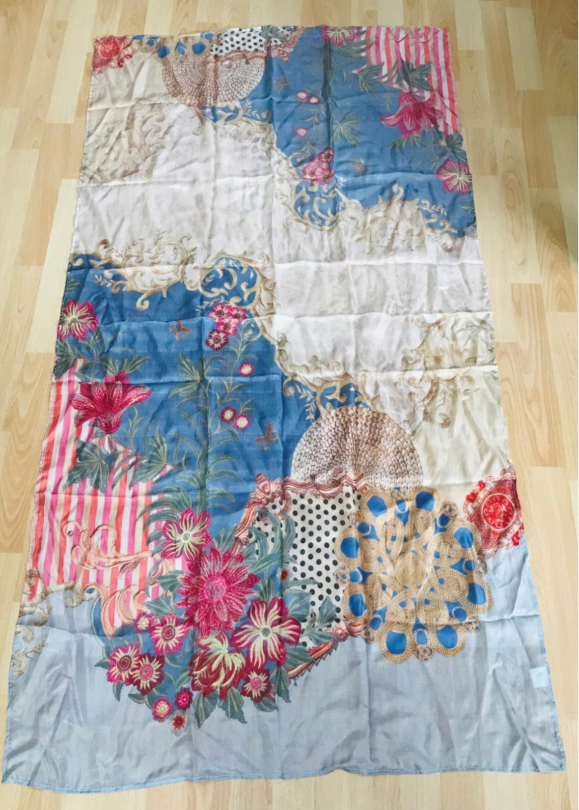 DIGITAL PRINTING SCARVES FLORAL PRINT